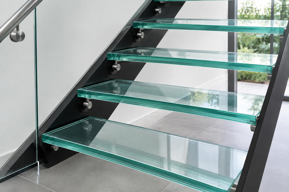 Glass Stair Streads
