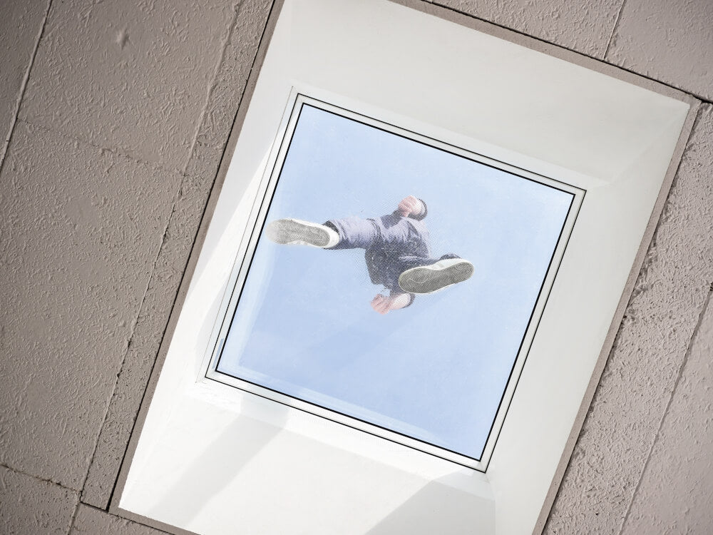 walk on flag glass rooflight