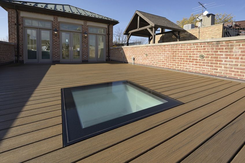 walk on flat glass rooflights
